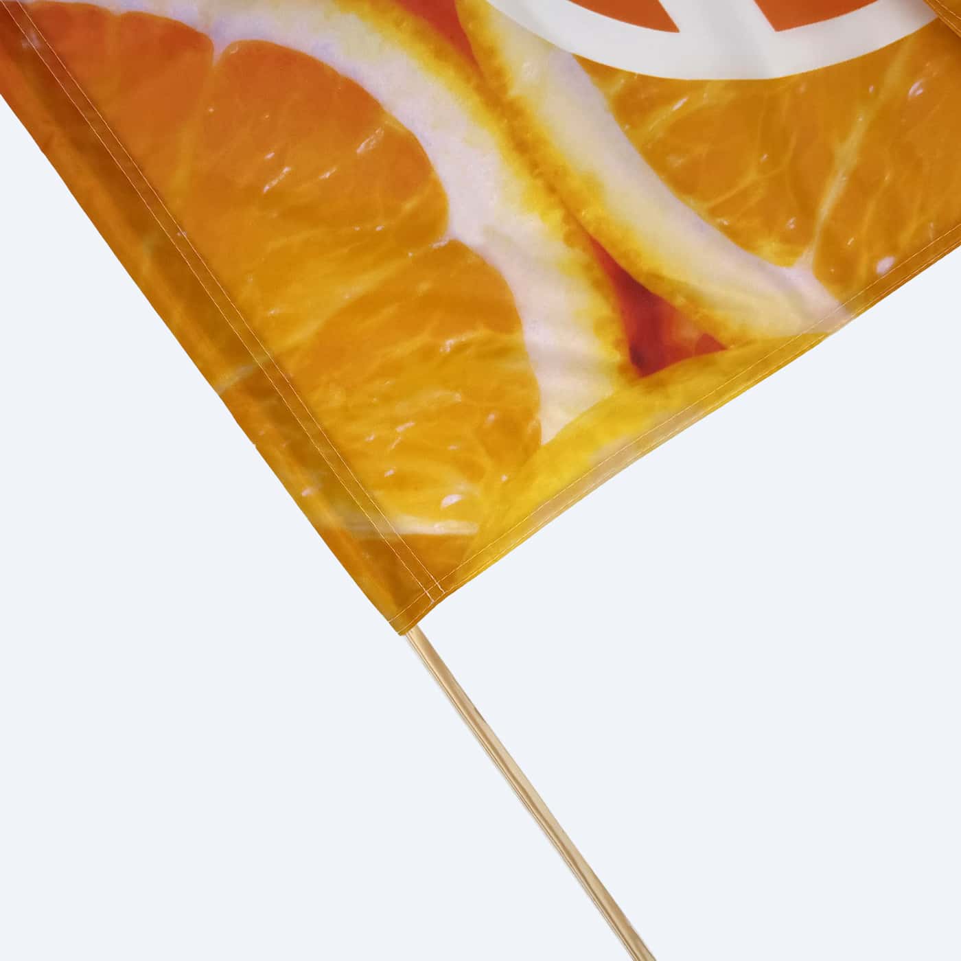 Banner mit Stock