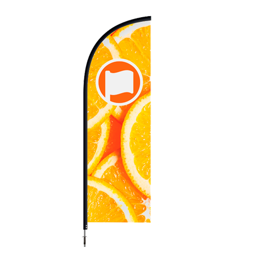 Beachflag Straight Fiber L